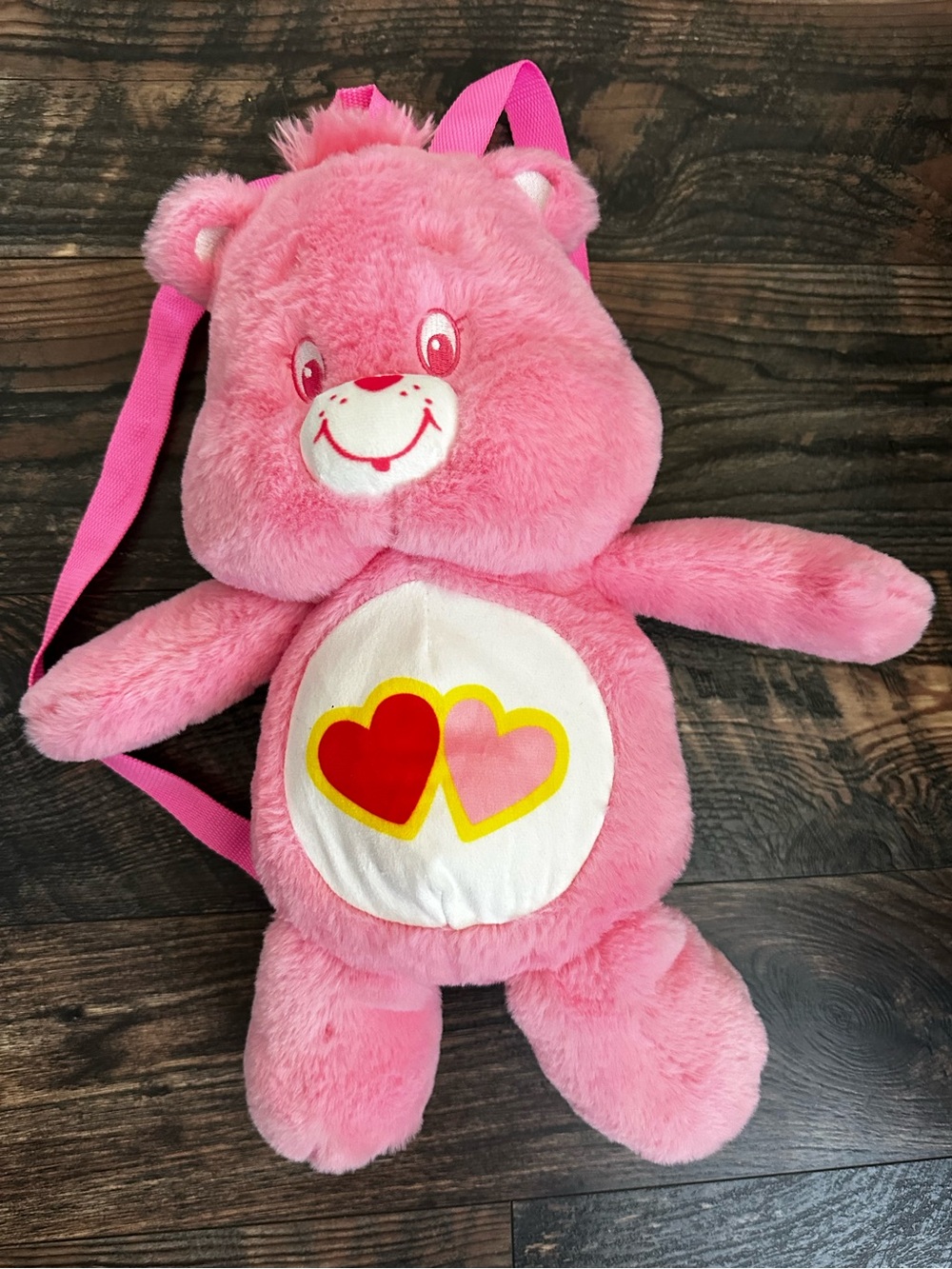 Care Bears|pink hearts backpack